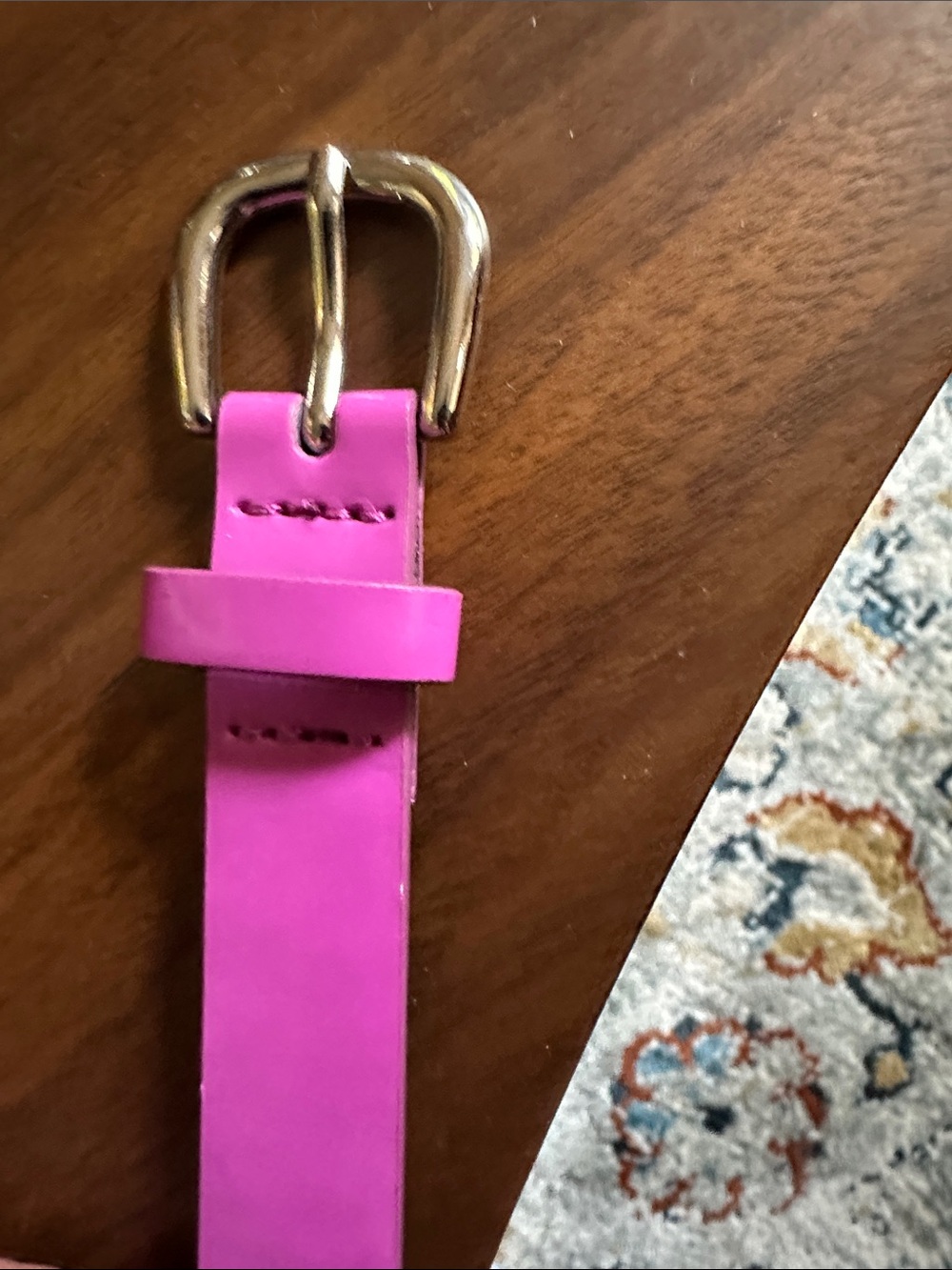 Slim Pink Women's Belt